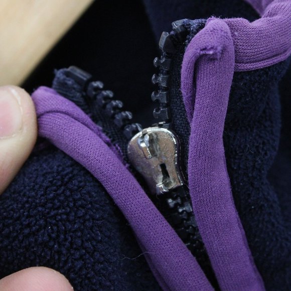 Spooks Riding Fleece Jacket Womens Navy Blue Full Zip Embroidered Size Small - Picture 6 of 11